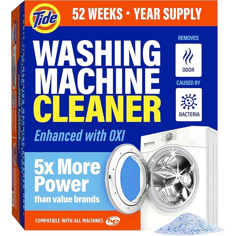 Washing Machine Cleaner Powder Odor Eliminator Deep Clean Oxi TAED Fast Action