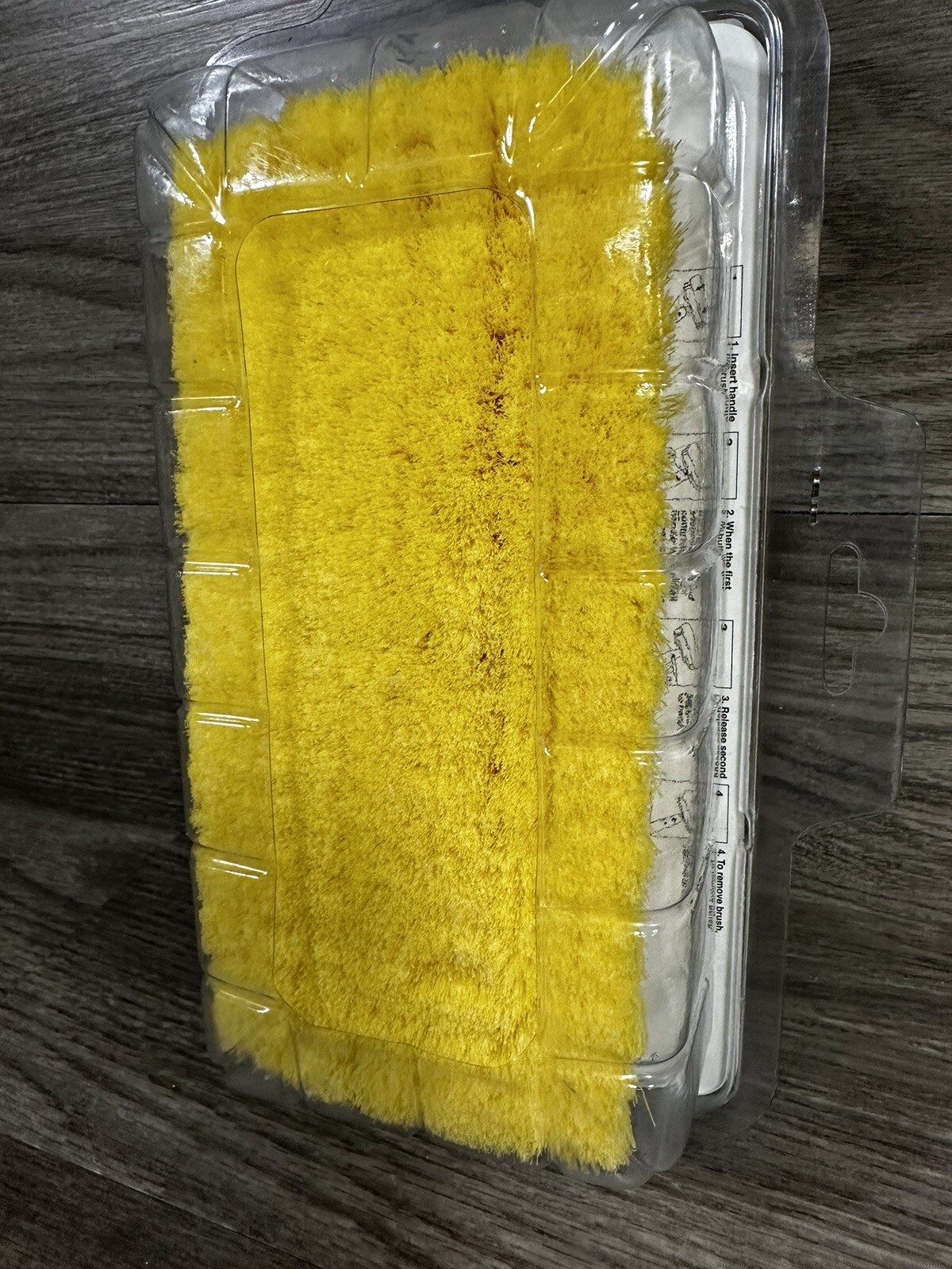 STAR BRITE DECK Brush ONLY Soft Deluxe Block Brush With Bumper Yellow 8”