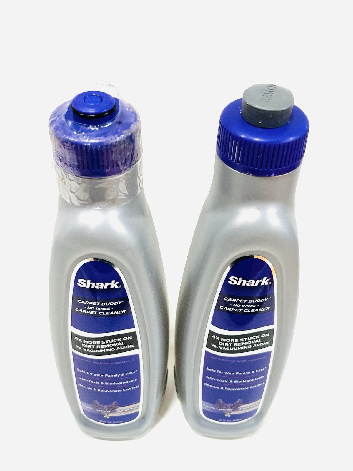 Lot Of 2 Shark Carpet Buddy No Rinse Carpet Cleaner English Lavender 32oz Each