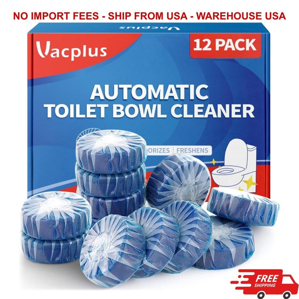 Vacplus Automatic Toilet Bowl Cleaner Tablets Bathroom Toilet Tank Cleaner NEW!.