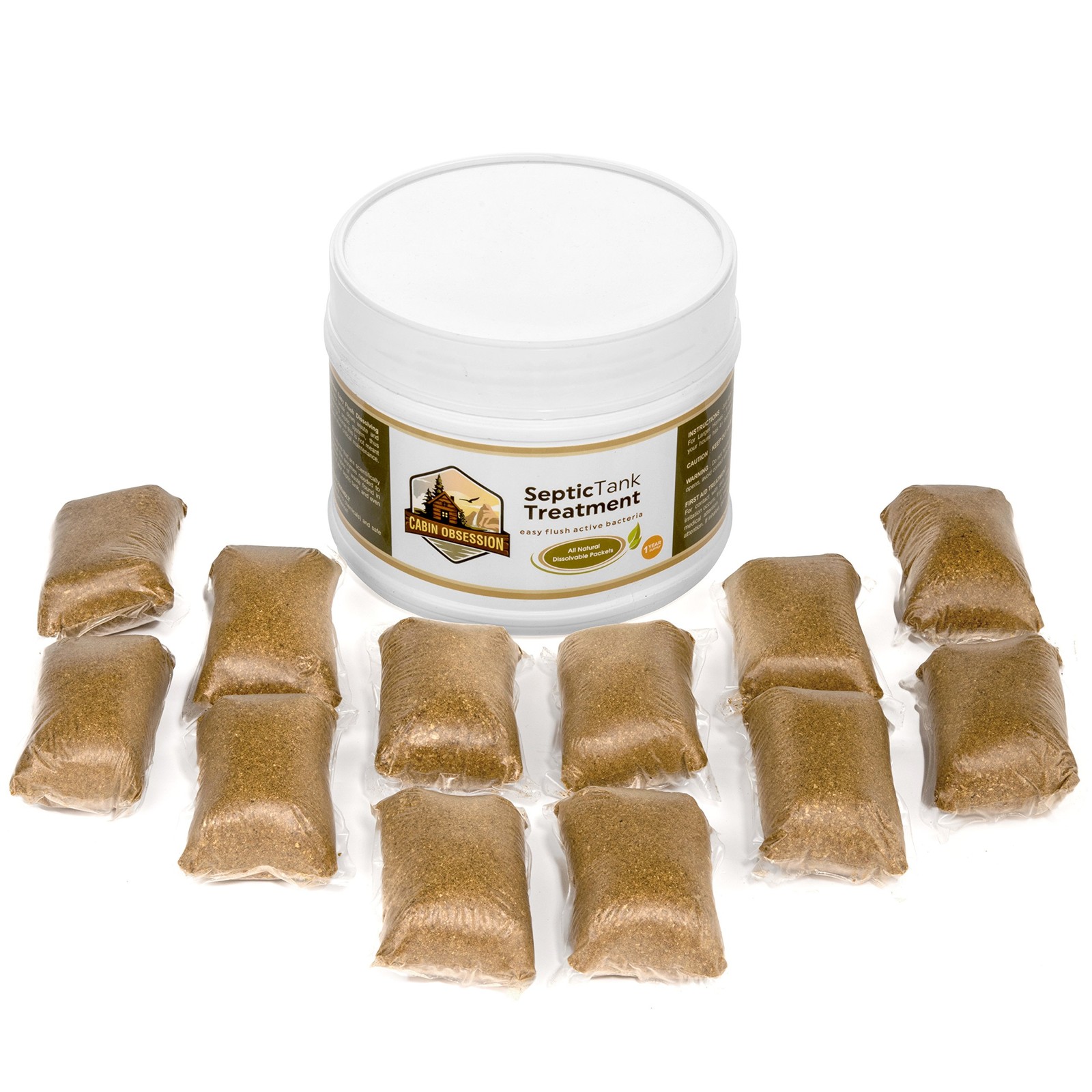 Septic Tank Treatment – 1 Year Supply of Septic Safe Dissolvable Easy Flush L…
