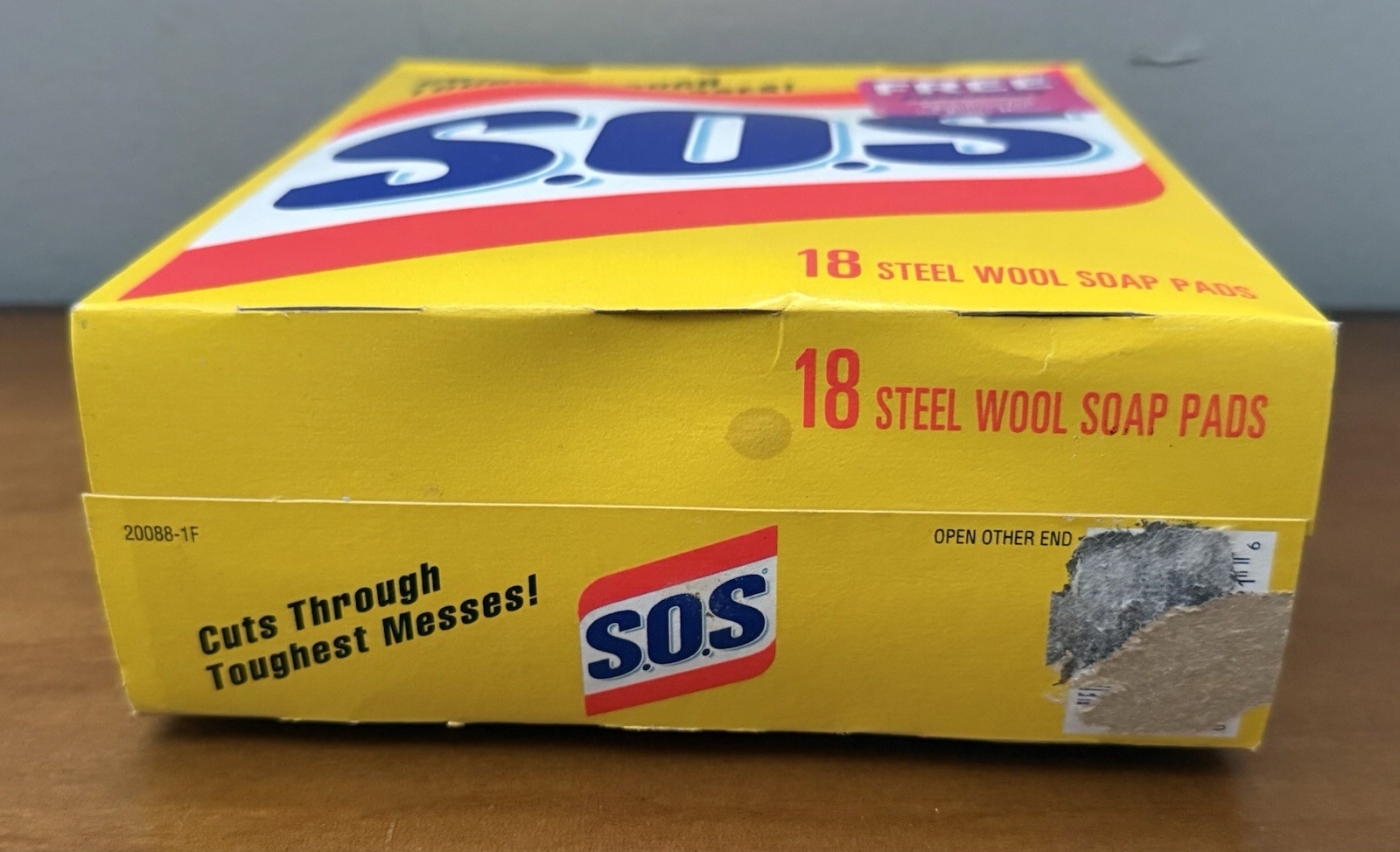 NOS Vintage 1995 S.O.S Steel Wool Soap Pads 18 Count Sealed Box