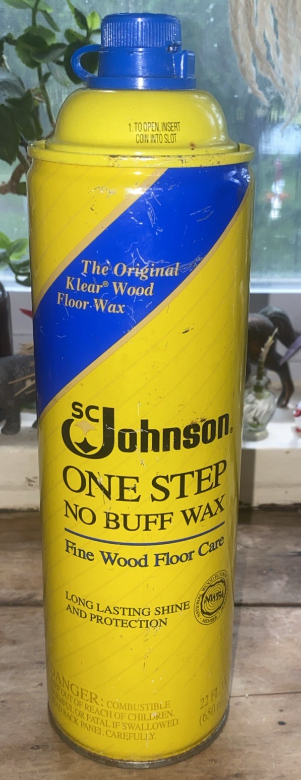 SC Johnson One Step No Buff Wax Fine Wood Floor Care 22 fl oz “90% FULL “ 1.2lbs