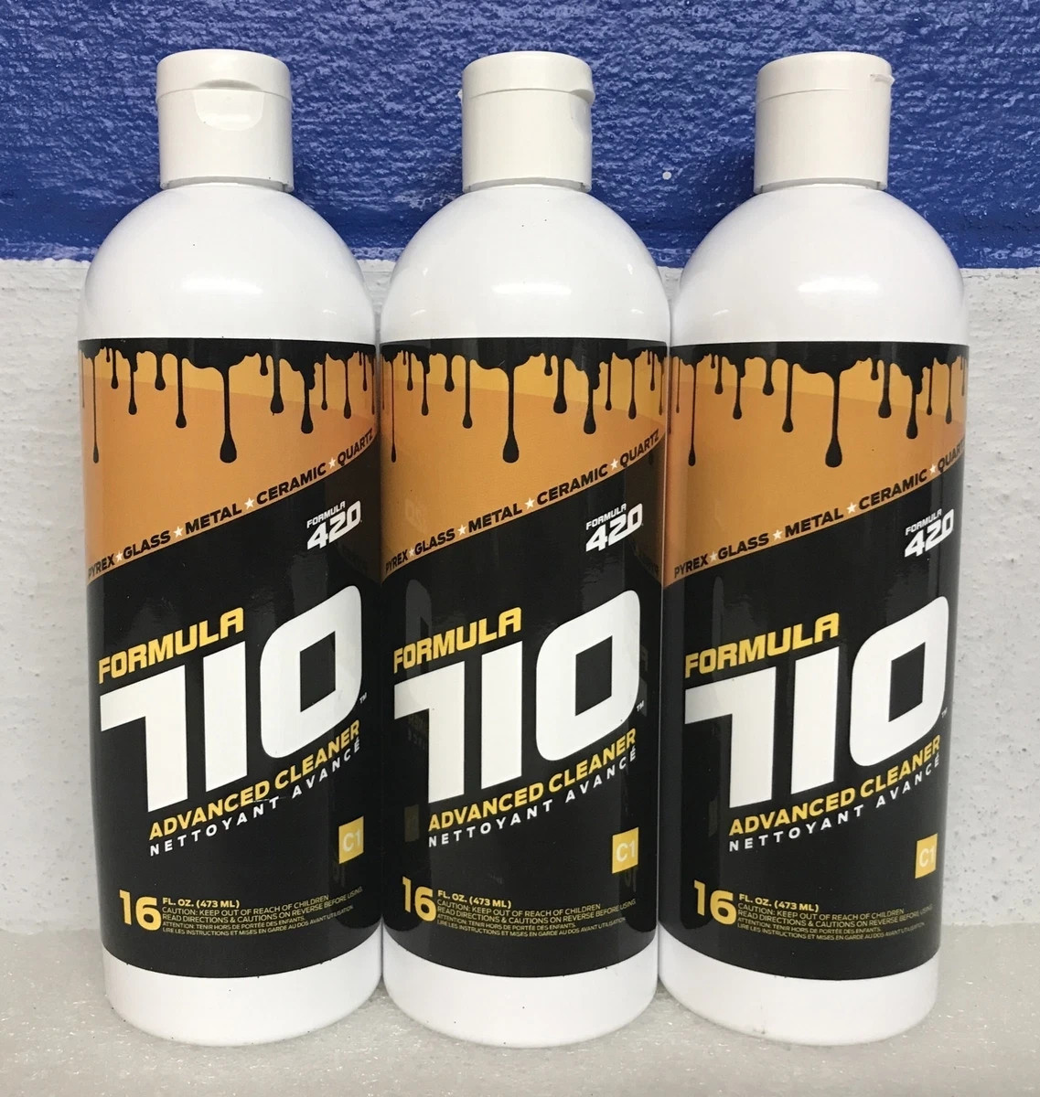 Lot Of 3 FORMULA 710 Advanced Pipe Pyrex Glass Metal Ceramic Cleaner 16oz