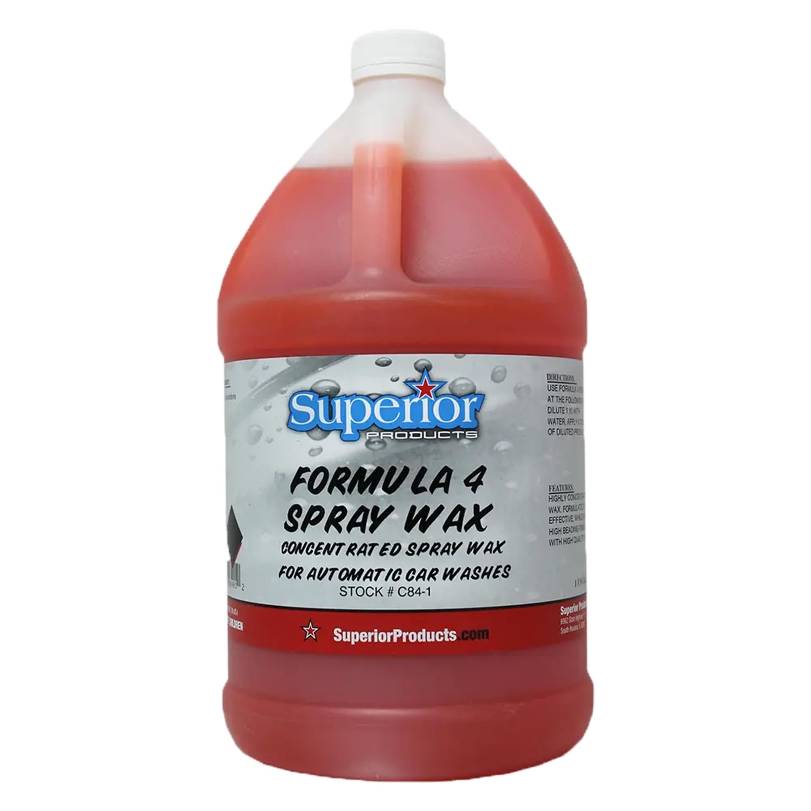 Superior Products Formula 4 Spray Wax 1 Gal