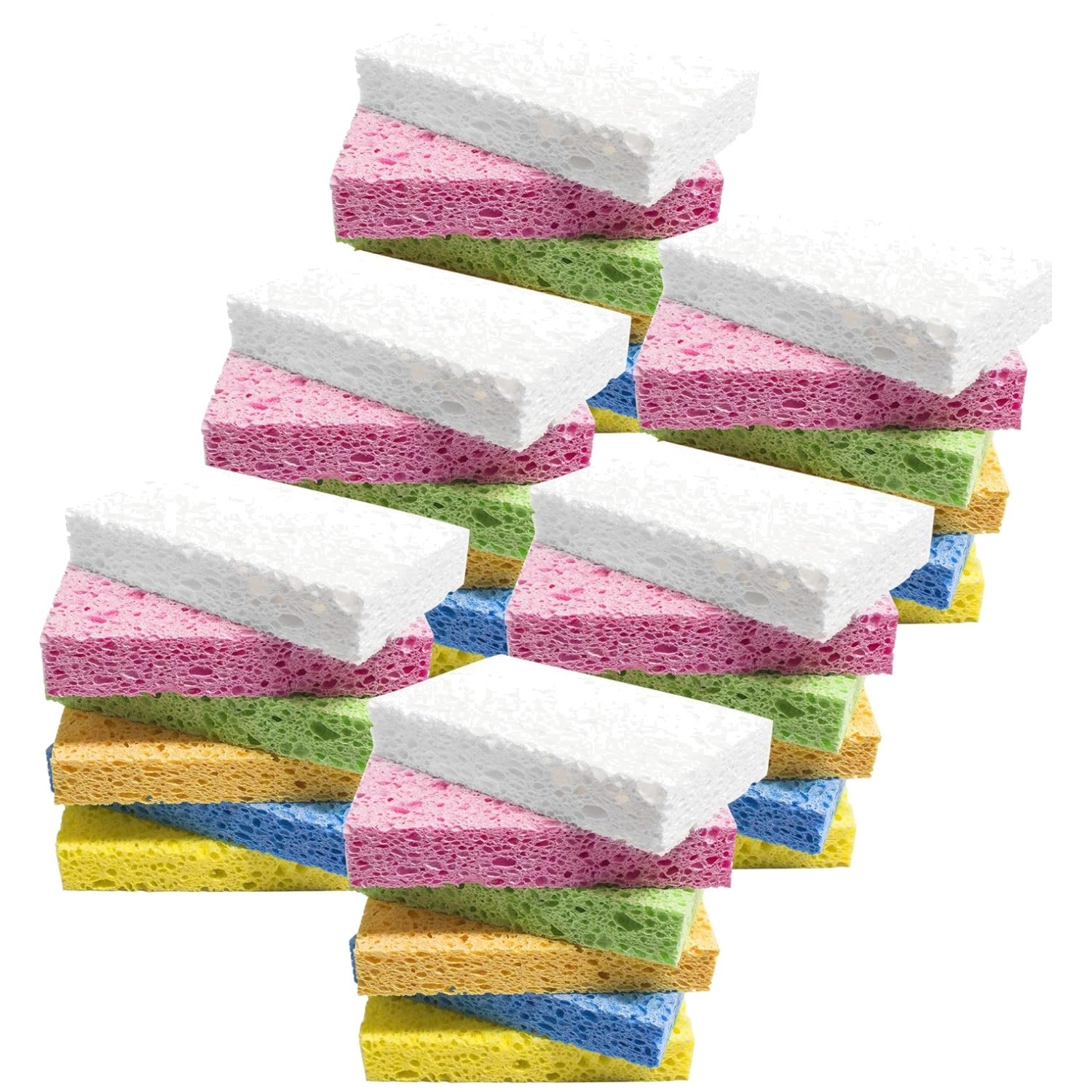 Long-Lasting Non-Scratch Kitchen Sponges – 36 Pack
