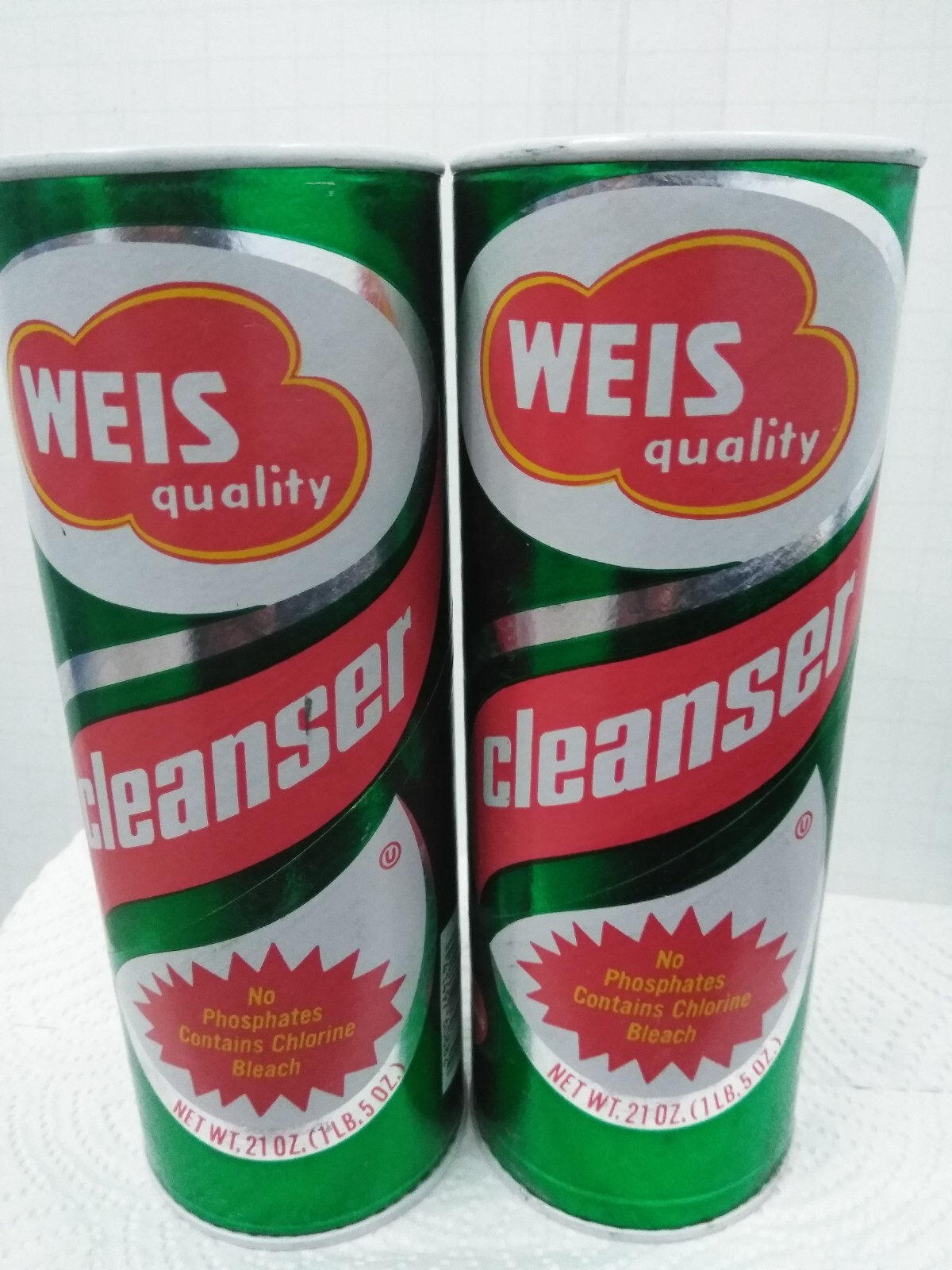N.O.S WEIS MARKET INC SUNBURY PA WEIS QUALITY CLEANSER POWDER 21.OZ (2PK) SEALED