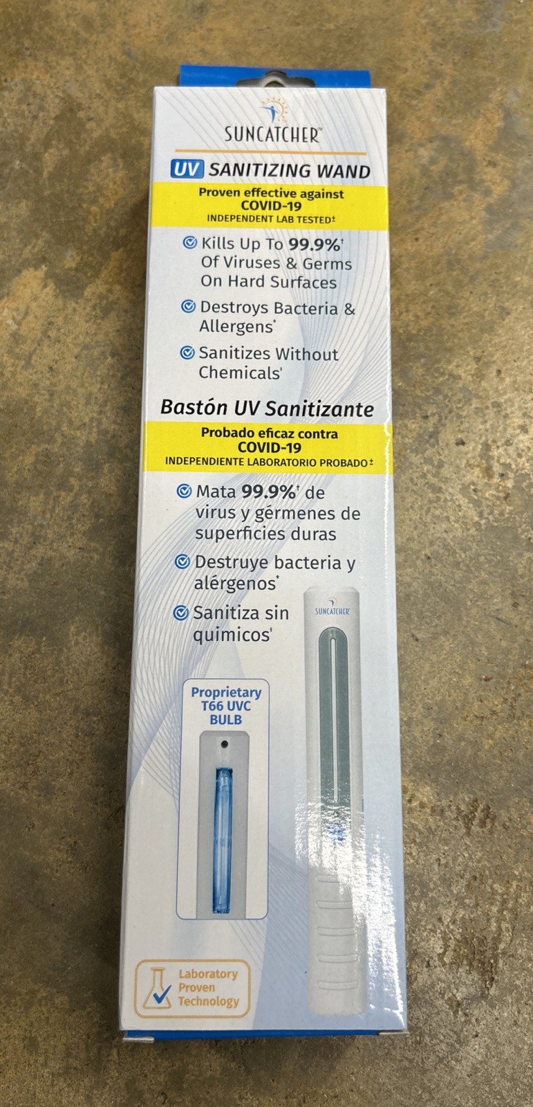Suncatcher Sanitizing Wand Portable Disinfecting Lamp SW-9374 NIB
