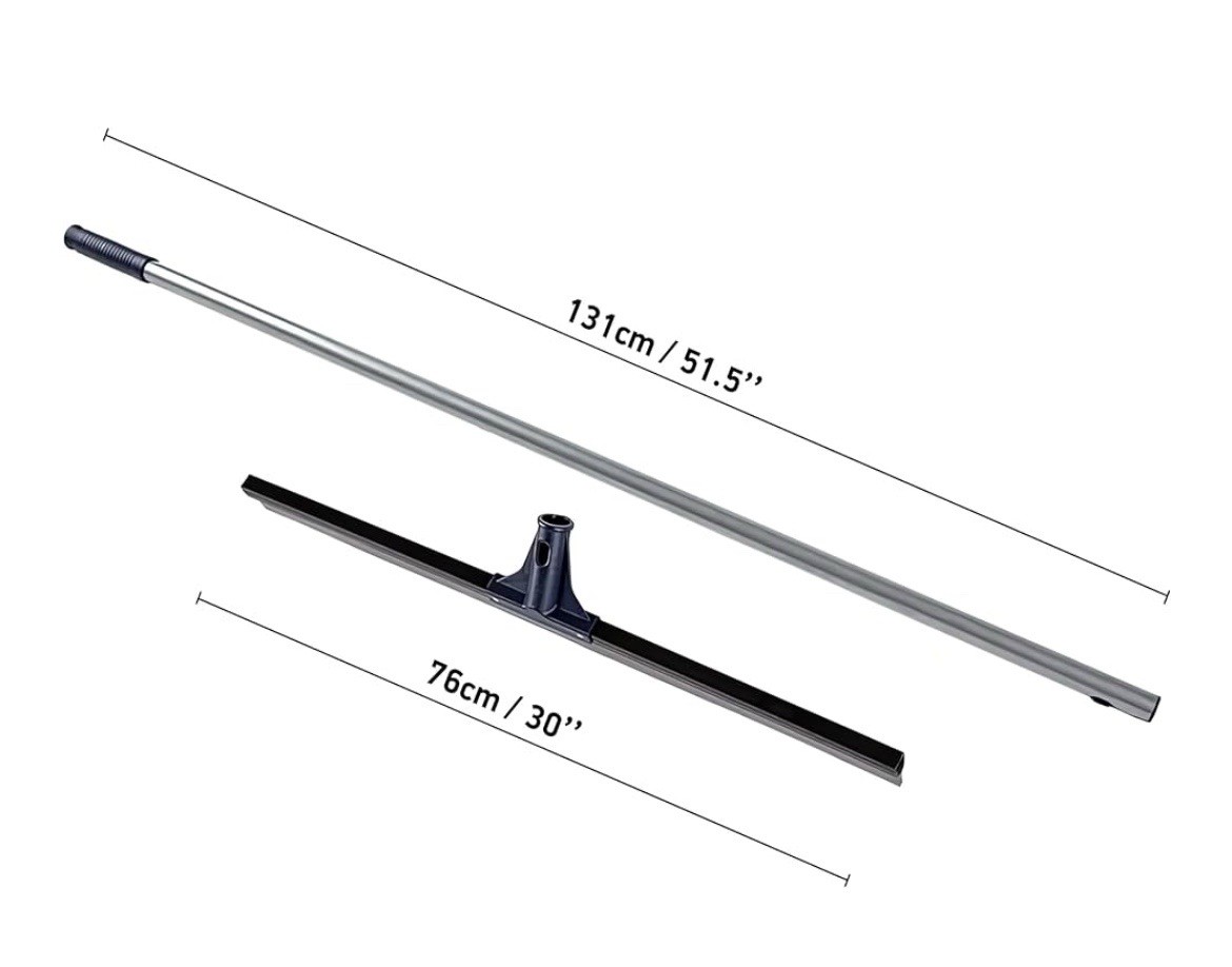 Floor Squeegee for Concrete Floor, 30″ Large Floor Squeegee Broom for Floor, HD