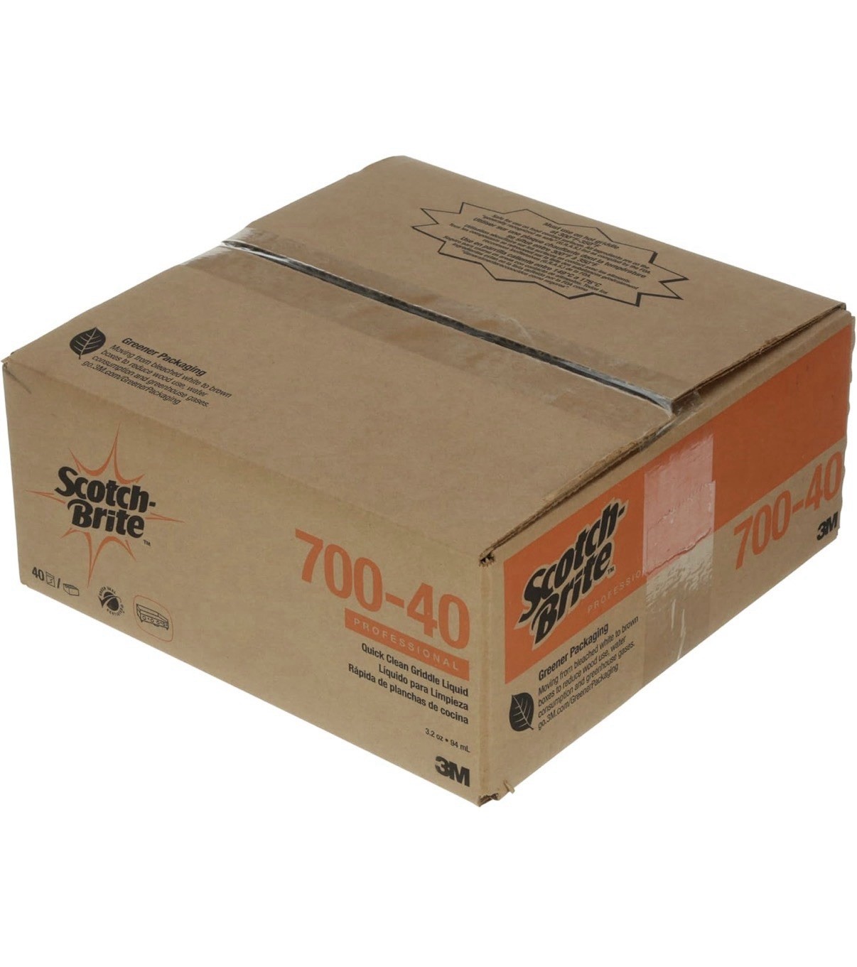 (40) 3M Scotch-Brite 700-40 Quick Clean Griddle Cleaner 3.2oz Liquid Packs NEW