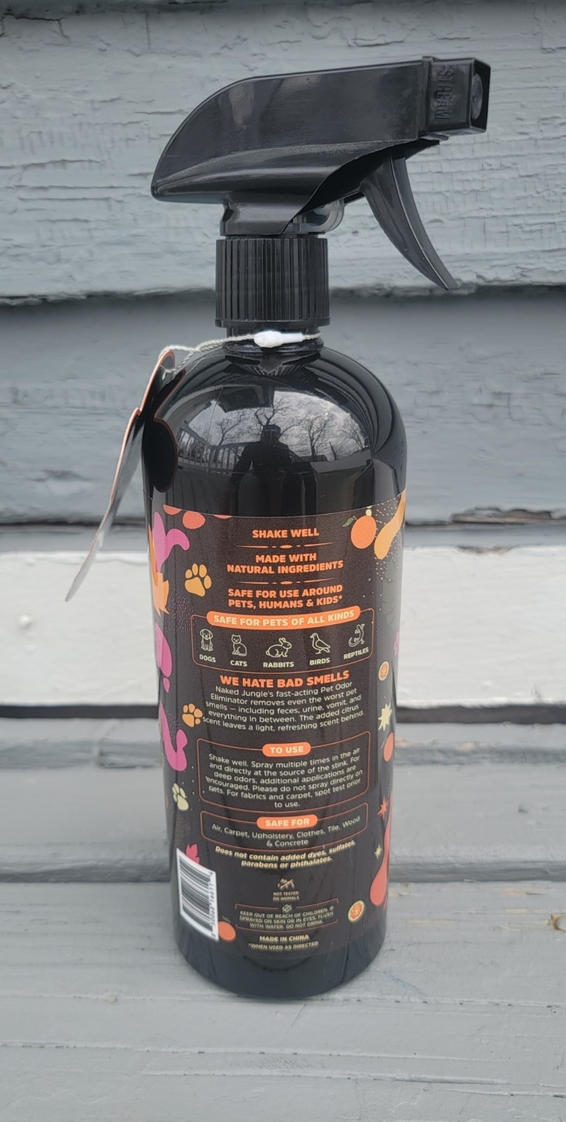 Naked Jungle Pet Odor Eliminator Spray Citrus Scent Plant Based 24 oz New