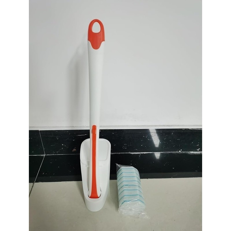 Disposable Toilet Brush 40 Refills Cleaning Kit Easy Use Multi Surface Cleaner