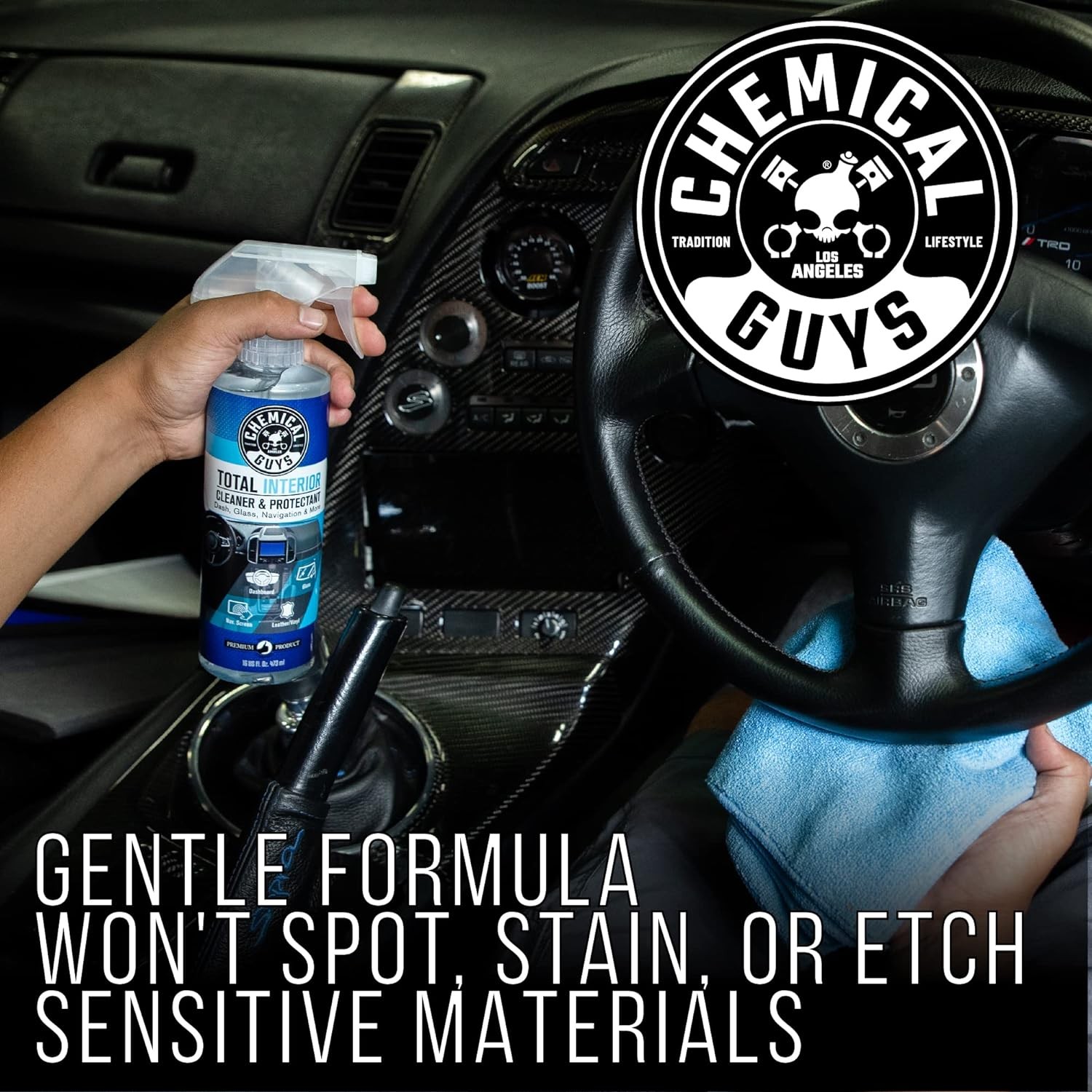 Chemical Guys Total Interior Cleaner & Protectant Interior Cleaner, Cleans & Pro