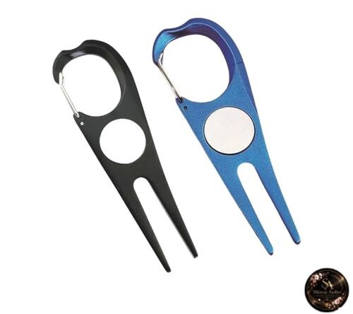 AQUALOACH Golf Fork [Set of 2 Colors] Green Fork Aluminum Alloy Lightweight