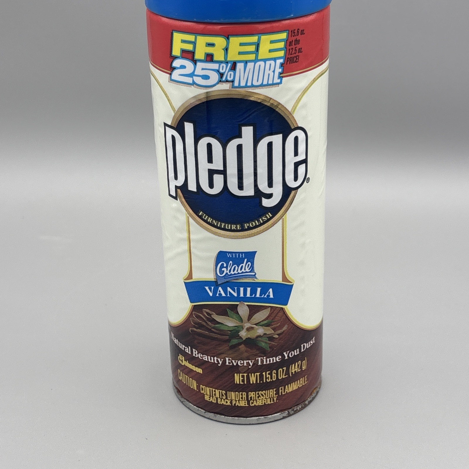 Vintage PLEDGE with GLADE VANILLA Furniture Polish Spray 1999 25% Full Movie