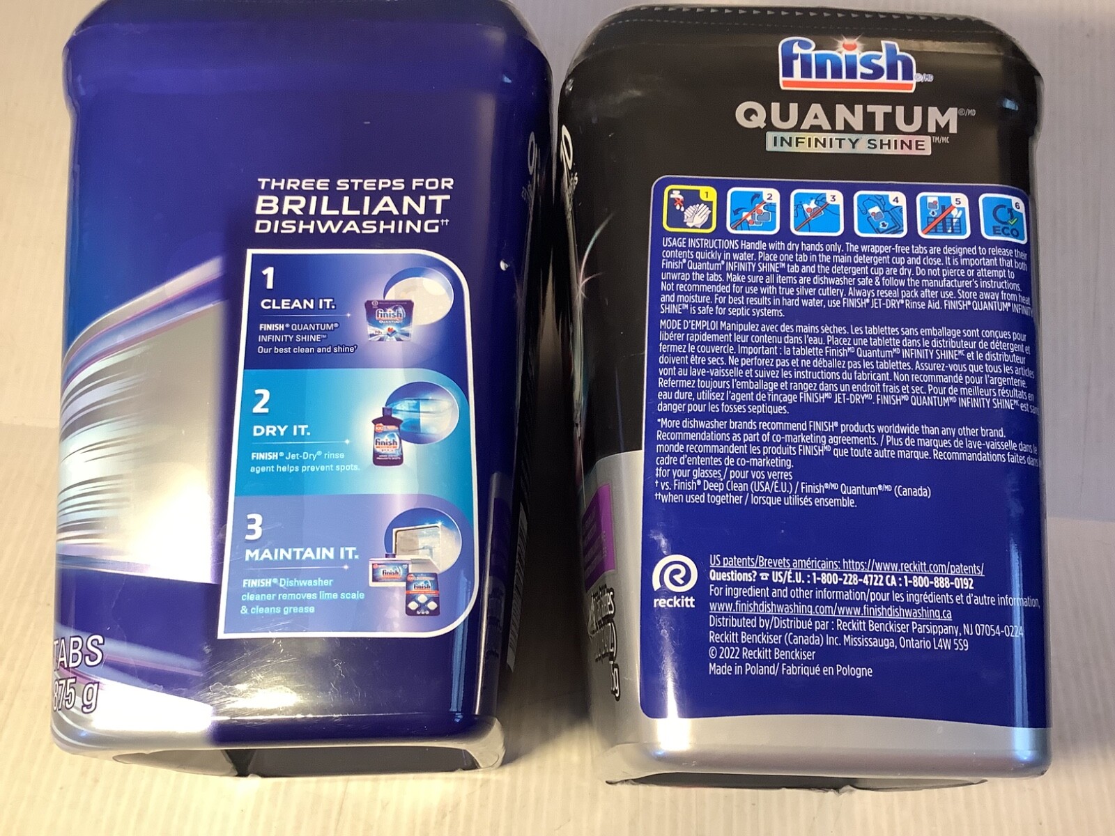 2 – Finish Quantum Infinity Shine 70ct, Dishwasher Detergent Tabs (Total 140 ct)