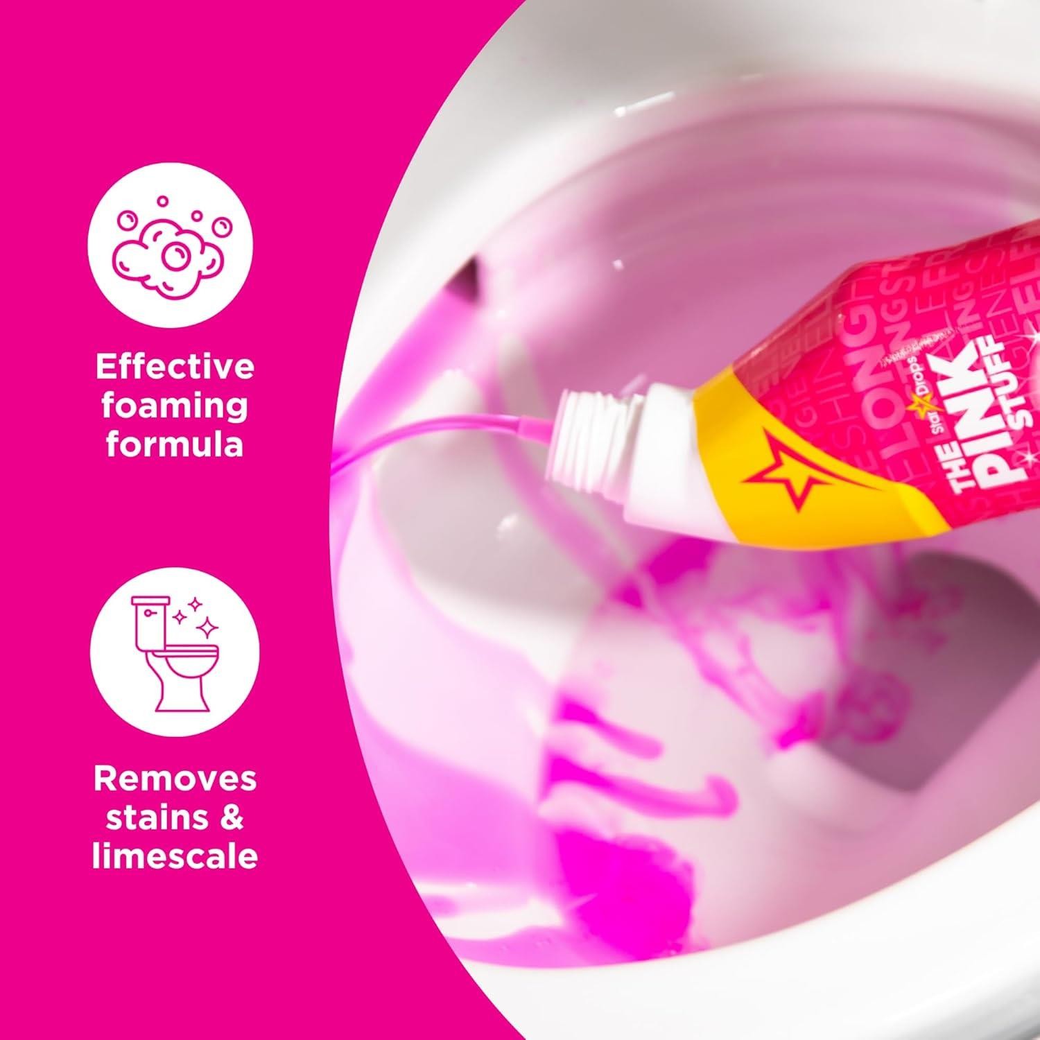 The Pink Stuff Toilet Gel Cleaner, 25.4oz Bottle – 20681