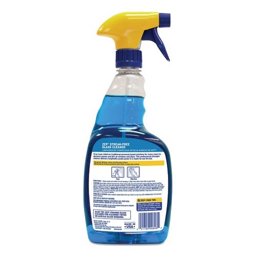 Zep Commercial Streak-Free Glass Cleaner, Pleasant Scent, 32 oz, 3/Pack