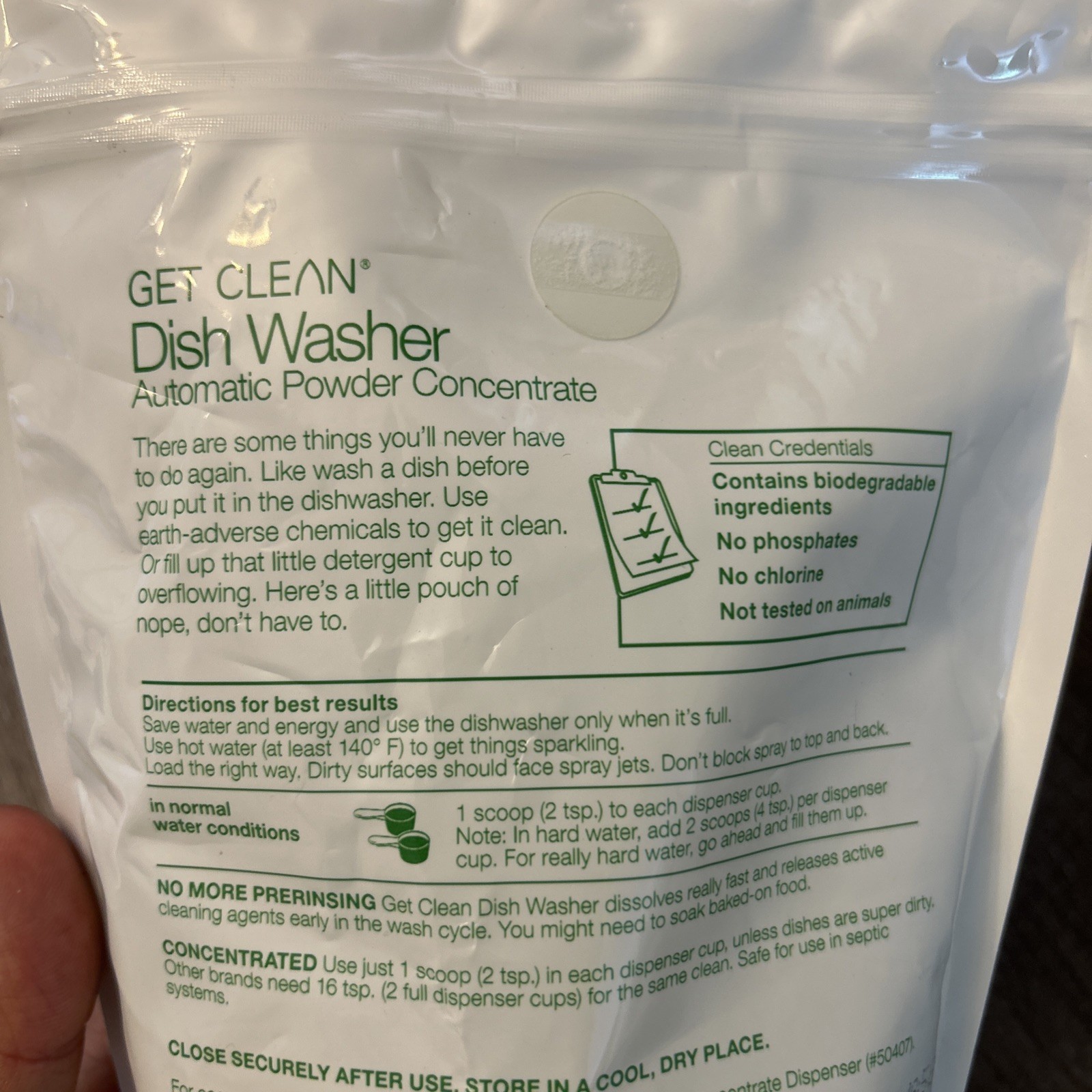 Shaklee Get Clean Dish Washer Automatic Powder Concentrate 2lb LOT OF 3