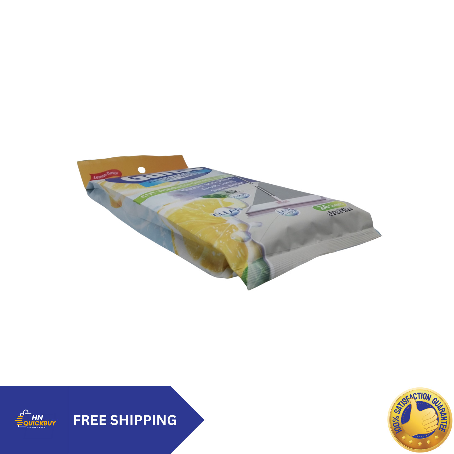 Ganso Floor Cleaning Wet Wipes 24 Sheets | Multipurpose Mop Refill Pads Cleaner