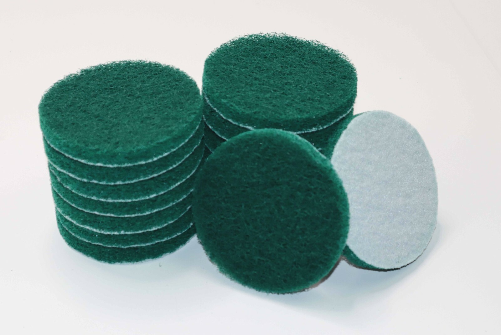 16 Piece 4″ Drill Power Brush Replacement Tile Scrubber Scouring Pads – Green