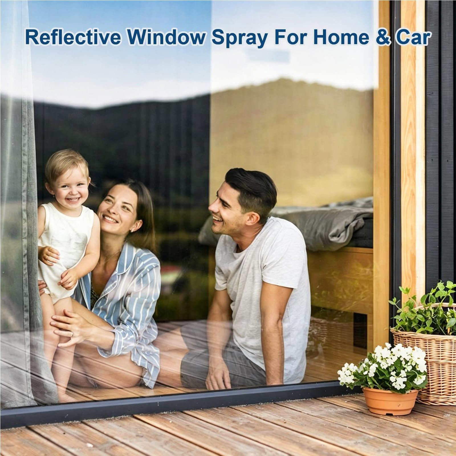 Reflective window spray Glass Cleaner 30ml Reflective Coating Stain Remover Mist