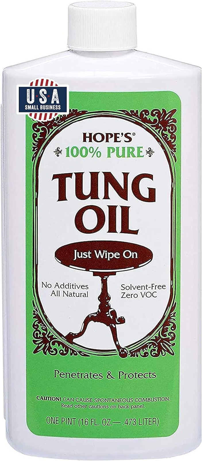 Aceite De Tung 100 % Puro, Sellador Y Acabado De Madera Natural Impermeable,…