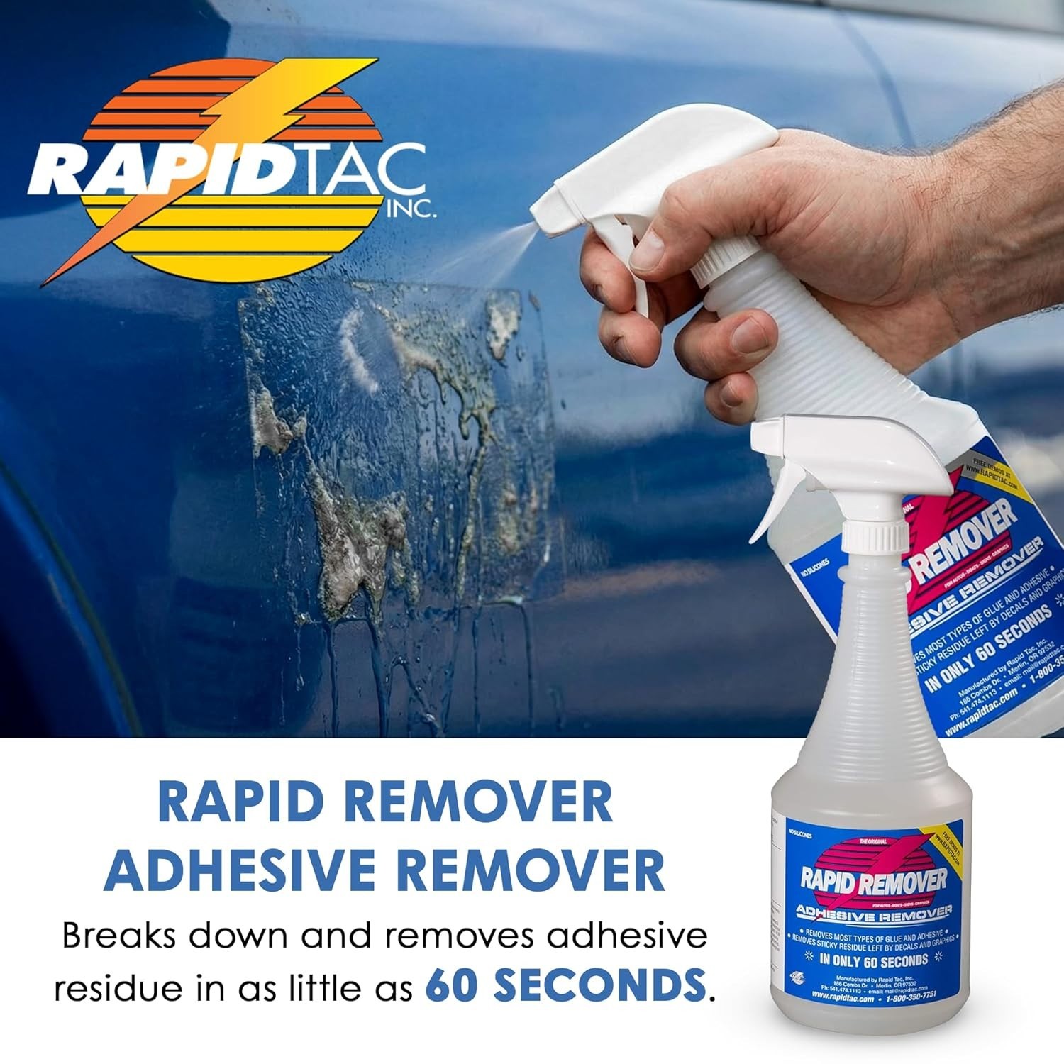 Rapid Remover Adhesive Remover 32 oz | Removes Most Adhesives in 30–60 Second…