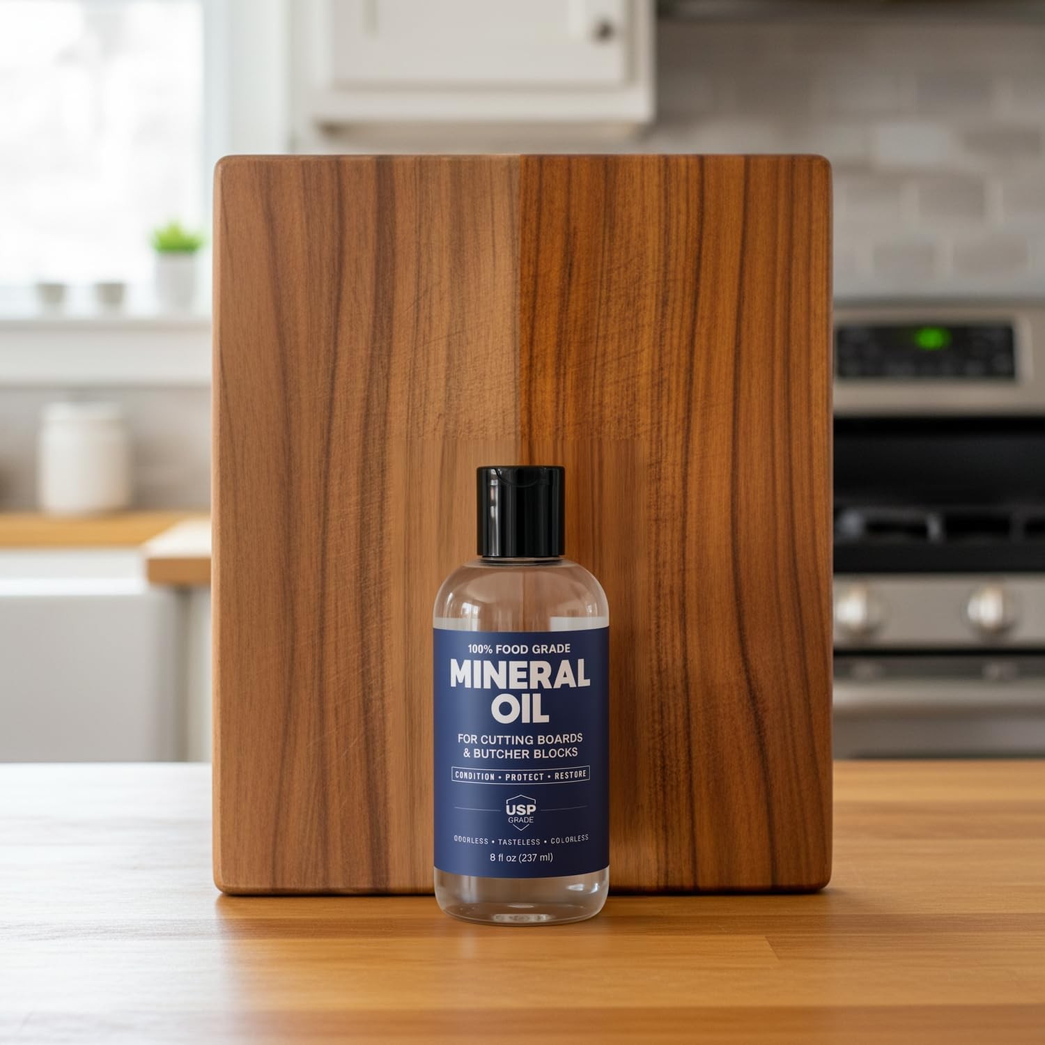 Cutting Board Oil | 8oz Food Grade Mineral Oil | Made in USA | Butcher Block …