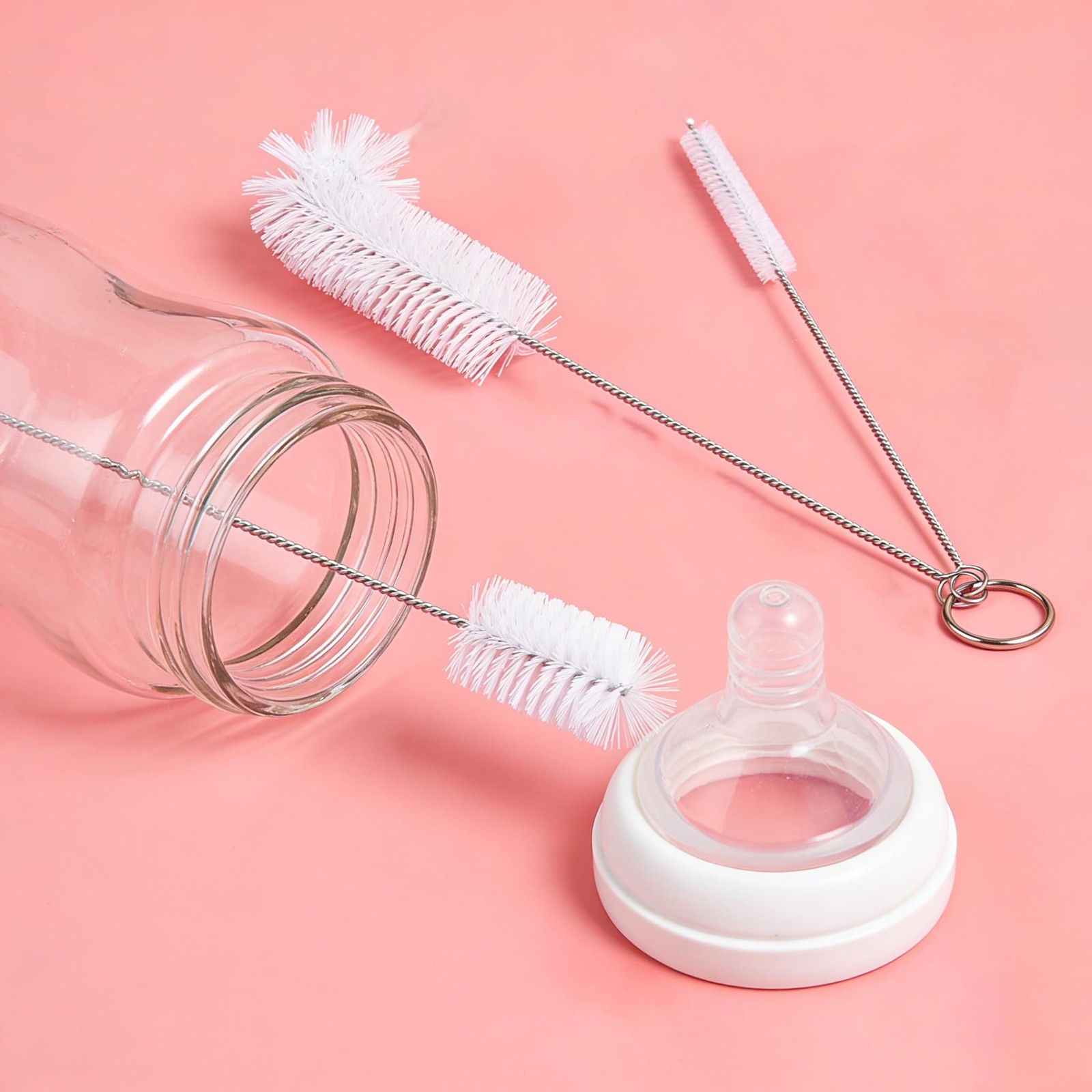 Multisize Straw Cleaning Brush Set, 3 Piece, for Water Bottles, Sippy Cups, H…