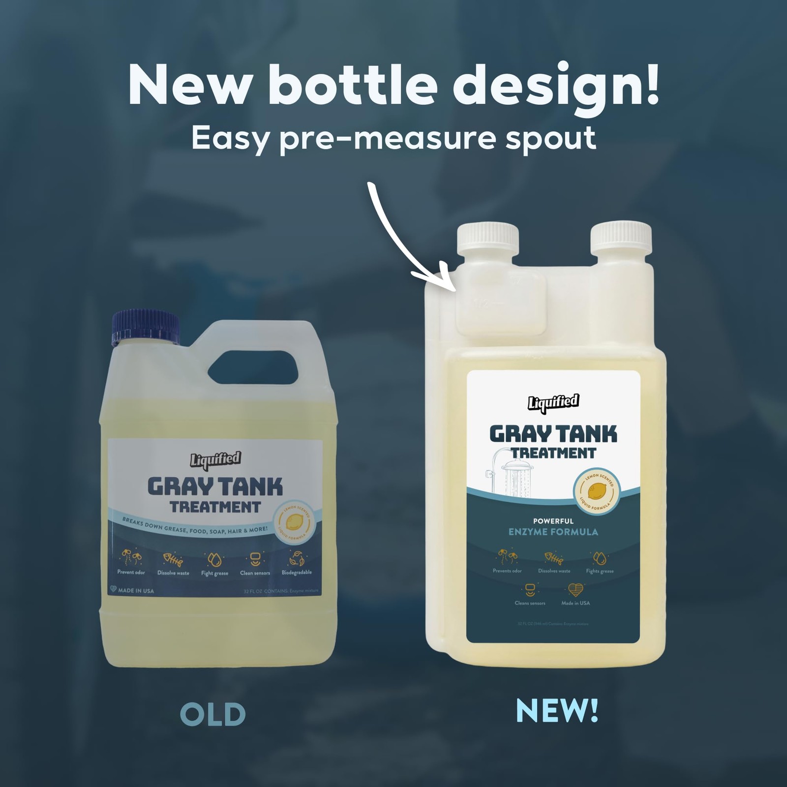 Liquified RV Toilet Treatment – Gray Holding Tank Digester – Odor Eliminator …