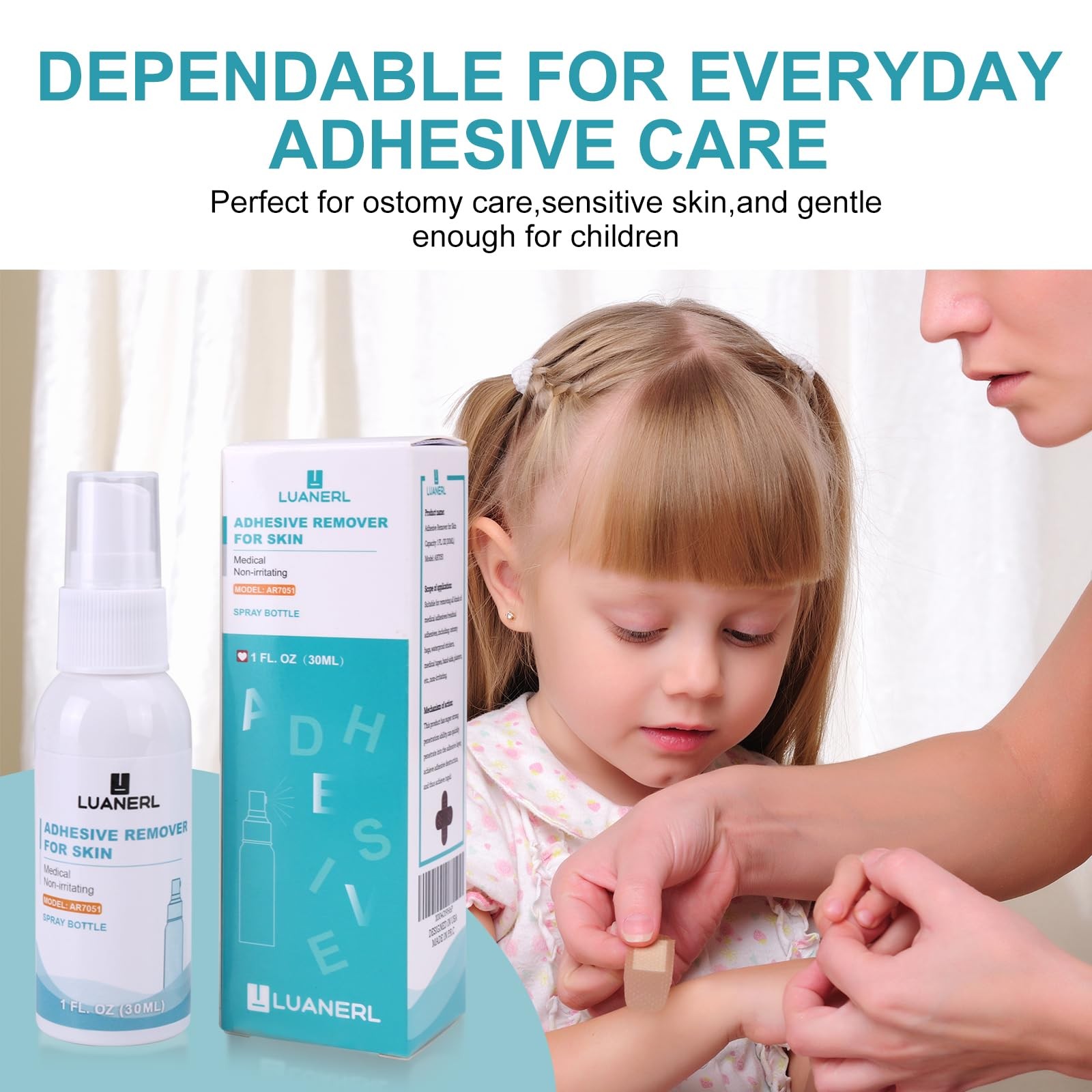 Adhesive Remover for Skin Spray Bandage & Surface & ostomy Supplies No