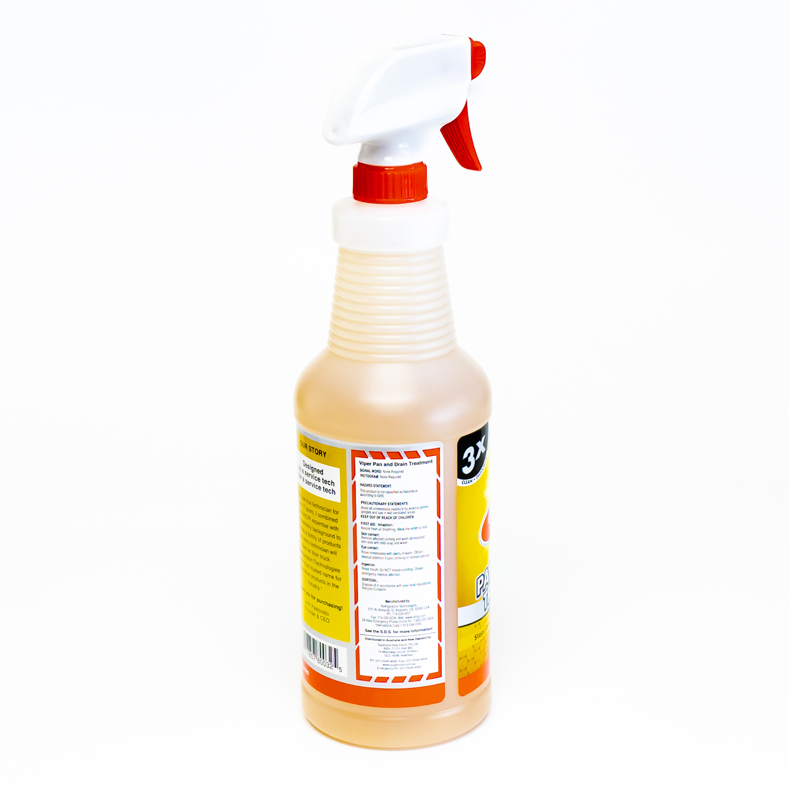 Viper AC Pan & Drain Treatment 1Qt 32 Oz Trigger Spray Cleans Deodorize Protect