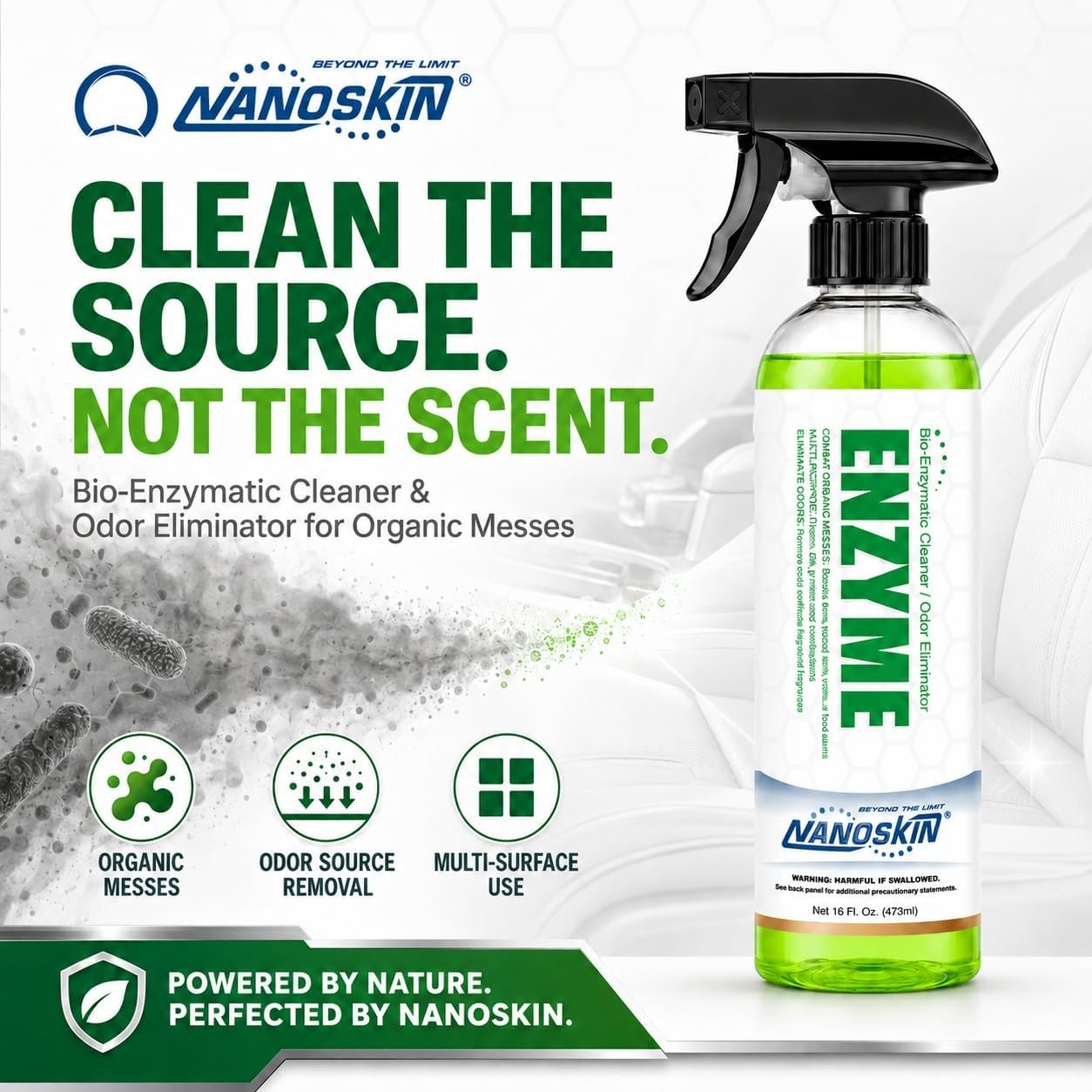 Multi-Purpose Cleaner & Odor Eliminator 1 Gallon – Removes Complex Organi