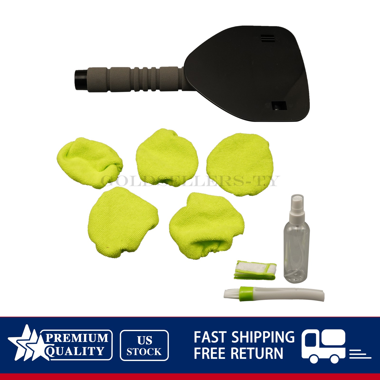 Windshield Cleaning Tool Kit Wiper Cleaner Brush Pad Extendable Car Window Glass