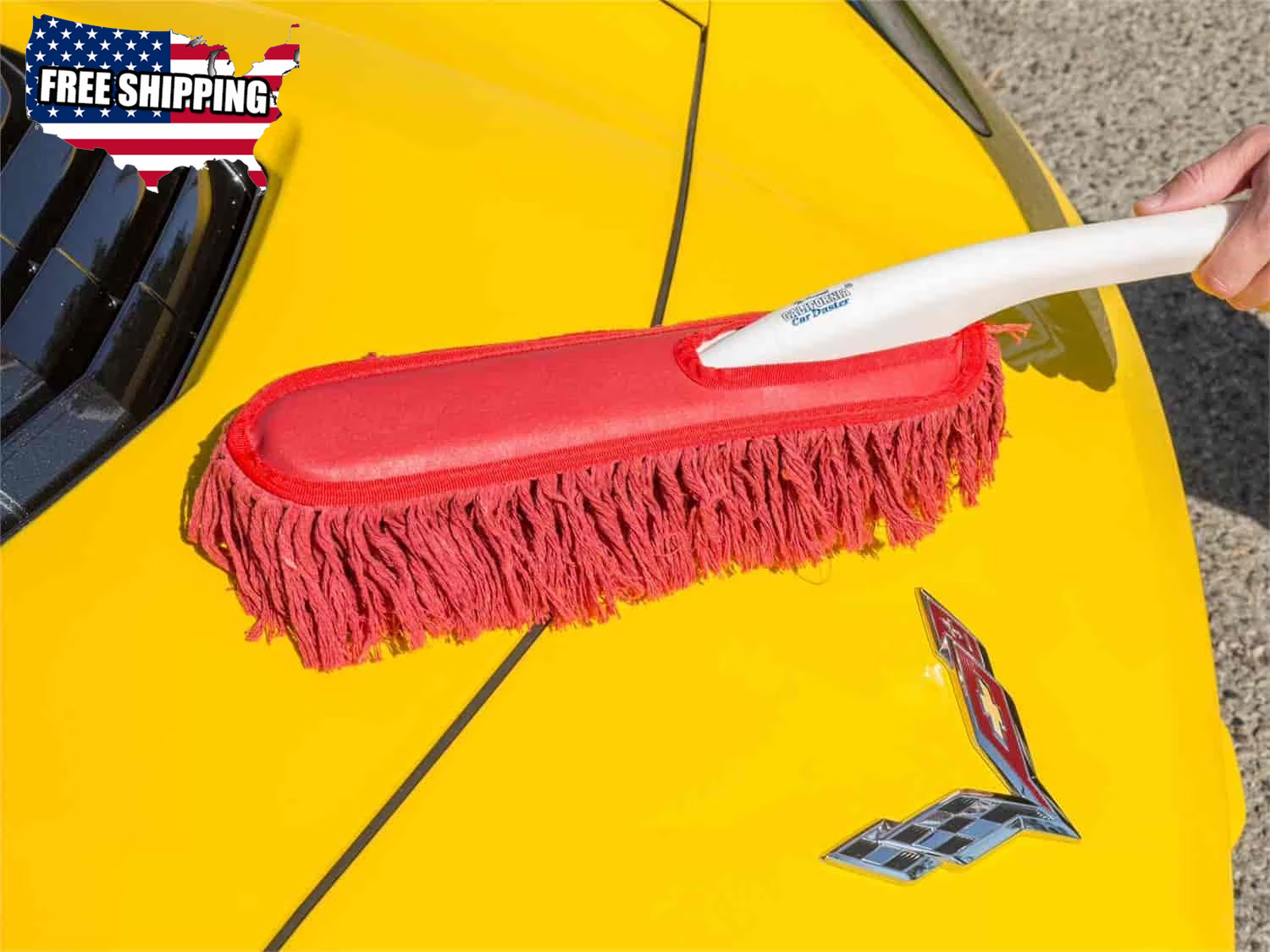 (2 Pack) with Plastic Handle and Wax Treated Cotton Mop Removes 💪👌