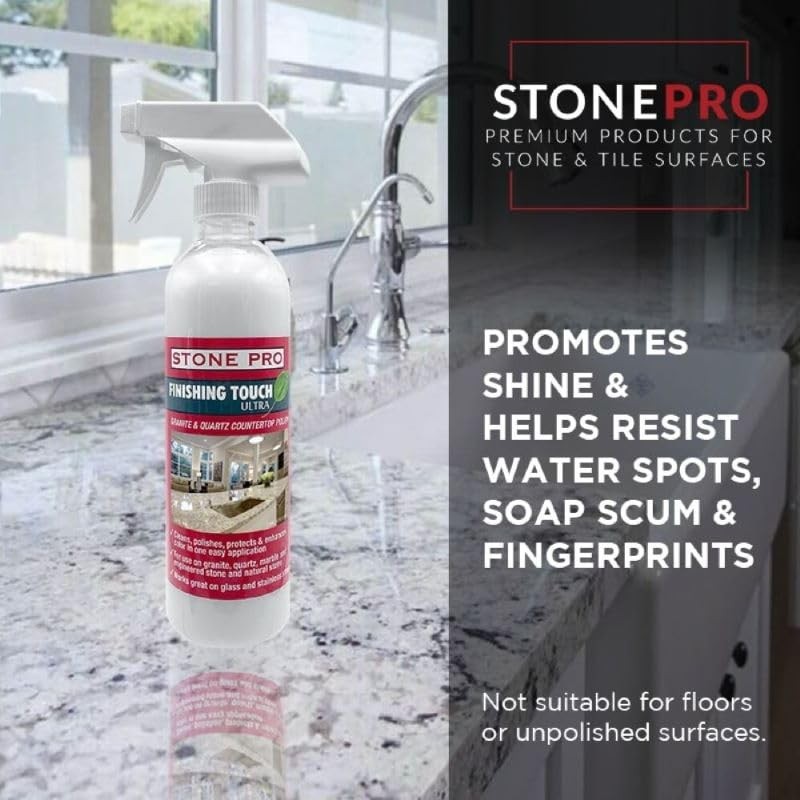 , Stone Spray Polish & Cleaner, Finishing Touch For Countertops Only
