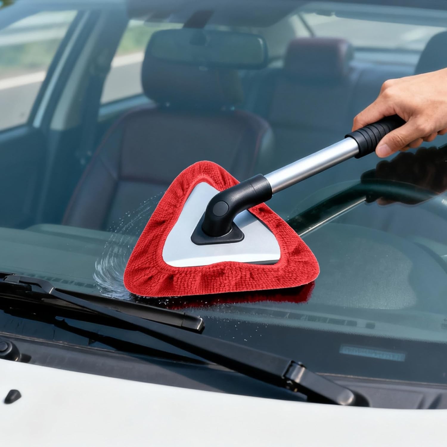 16-Pcs Microfiber Windshield Cleaning Pads – Eco-Friendly Car Care Kit