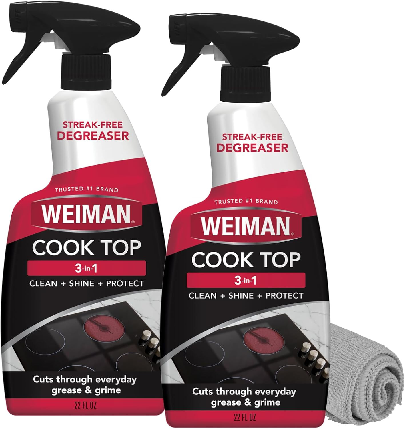 Cooktop Cleaner Spray for Daily Use, Streak & Residue Free, Non-Abrasive Formula