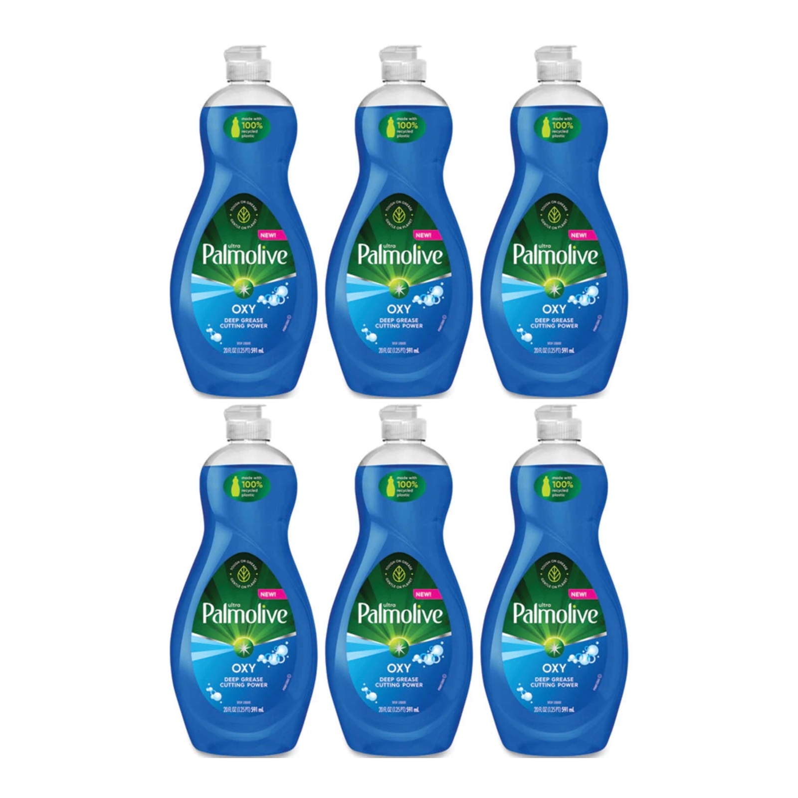 Palmolive Ultra Oxy Power Degreaser Dish Liquid, 20 oz. (591ml) (Pack of 6)