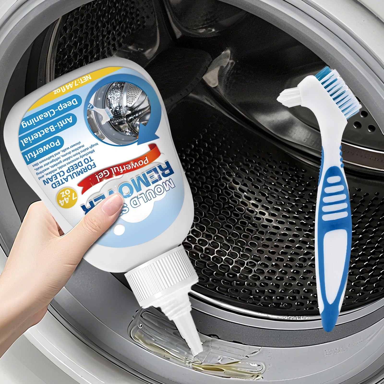 Mold 8 Fl Oz – Deep Cleaning for Washing Machine Gasket, Bathroom Mold, Tile …