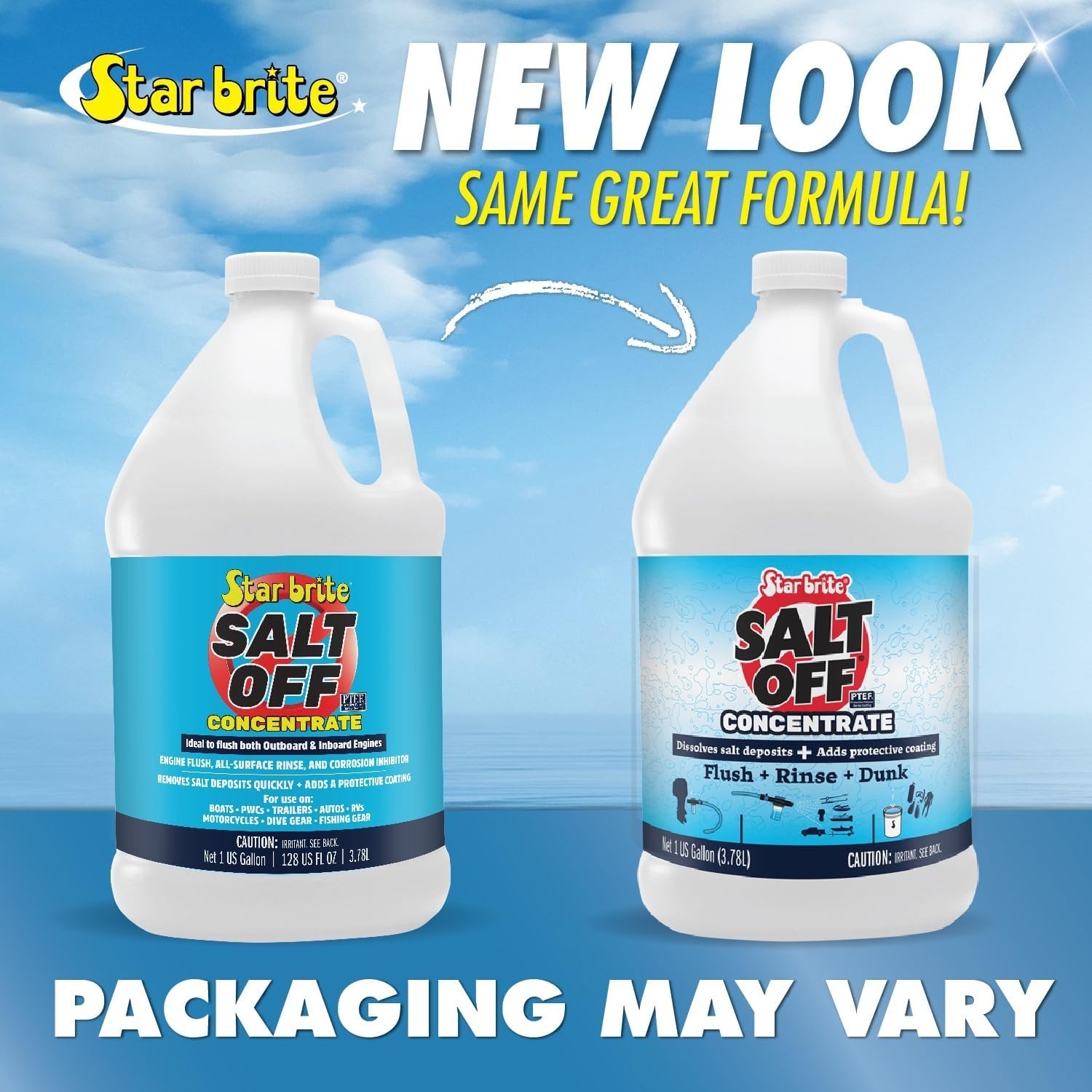 Salt Off Concentrate Salt & Engine Flush 128 OZ Gallon for Boats, Vehicles, T…
