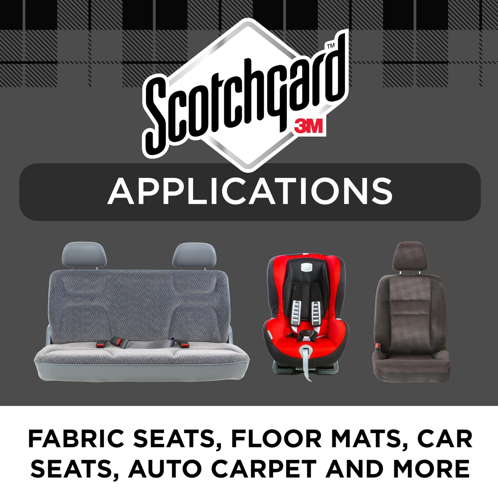 Scotchgard Auto Fabric & Carpet Water Shield 20 Ounces (Two 10 Ounce Cans)