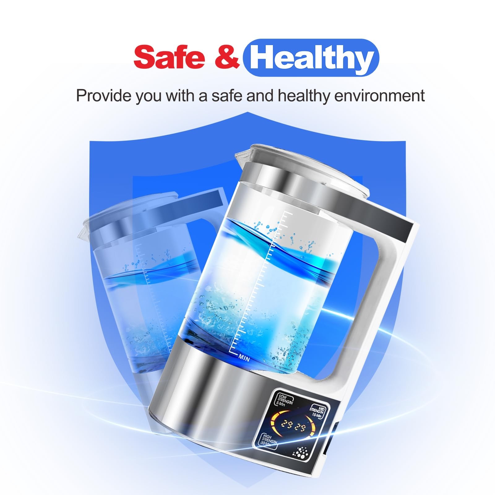 Portable Hypochlorous Acid (HOCL) Generator Machine, 2L Sodium Hypochlorous S…
