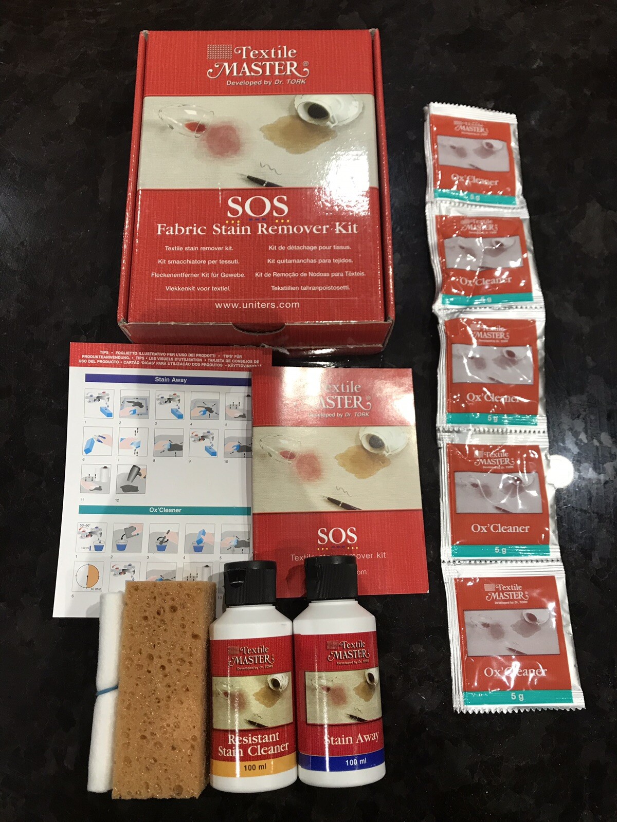 Textile Master SOS Fabric Stain Remover Kit