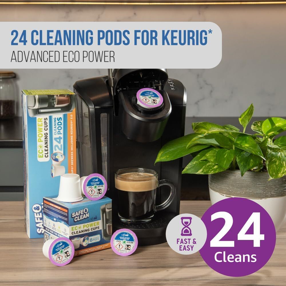 Keurig Cleaning Pods 2.4Oz Non Toxic Cleaner For 1.0 & 2.0 Machines
