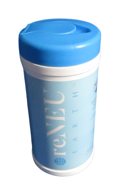 reNeu Earth Alcohol Single Daily Use 72 Wet Wipes 15.5 oz 75% Alcohol 14 x 17cm
