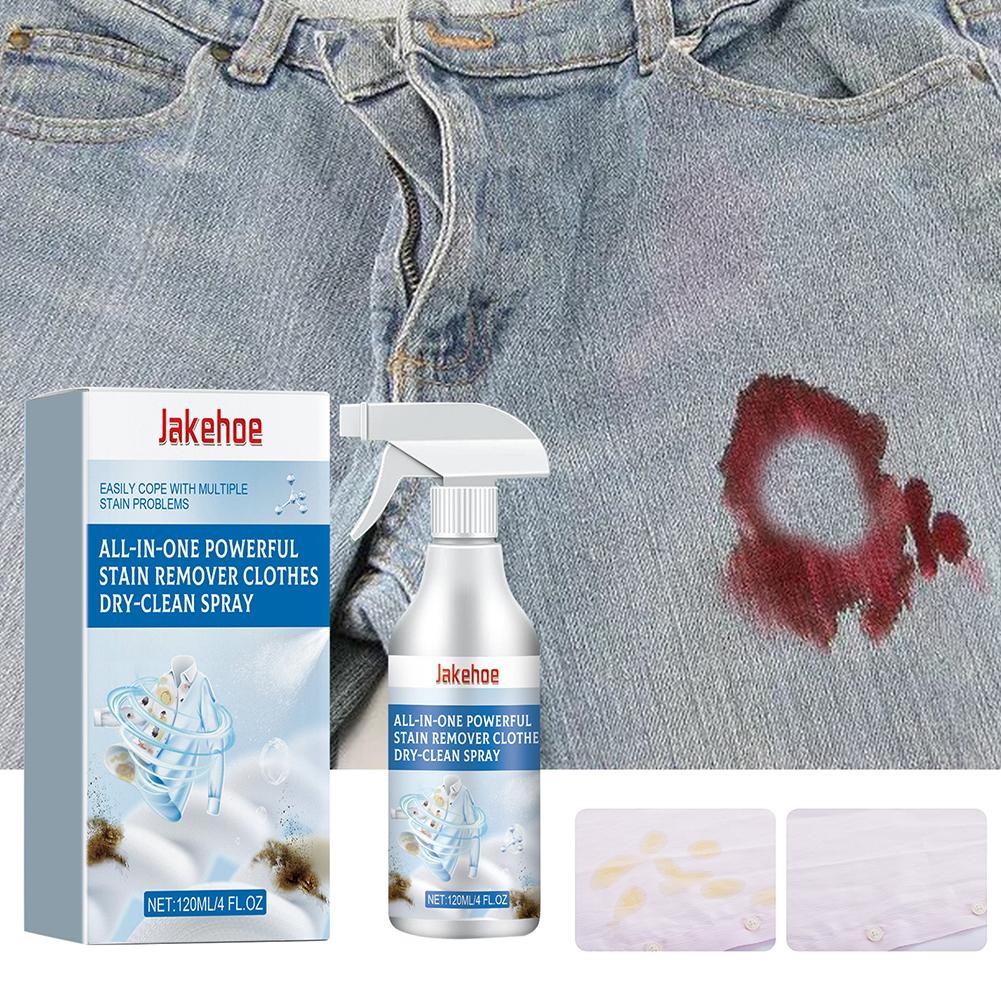3X All-in-One Powerful Stain Remover Clothes Dry-Clean Spray 120ml HO T