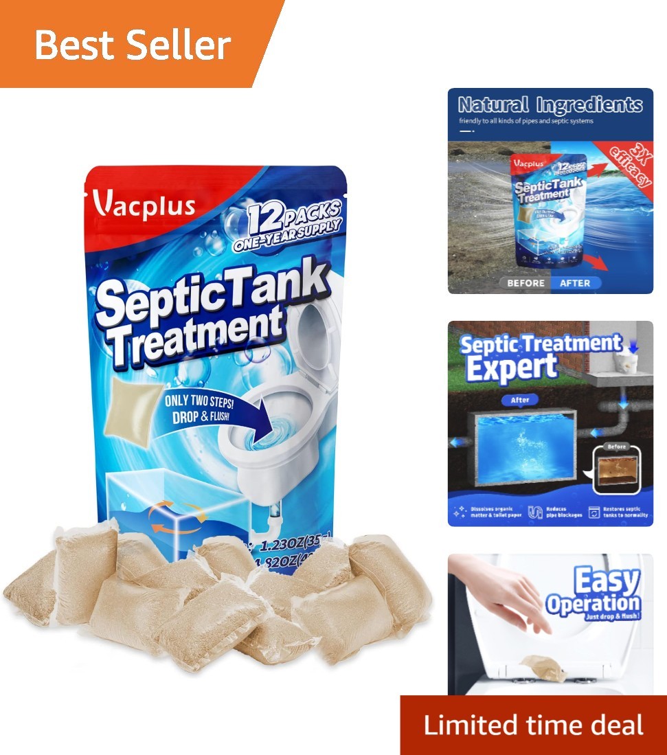 12 Powerful Septic Tank Treatments – Easy Dissolvable, Biodegradable Enzymes