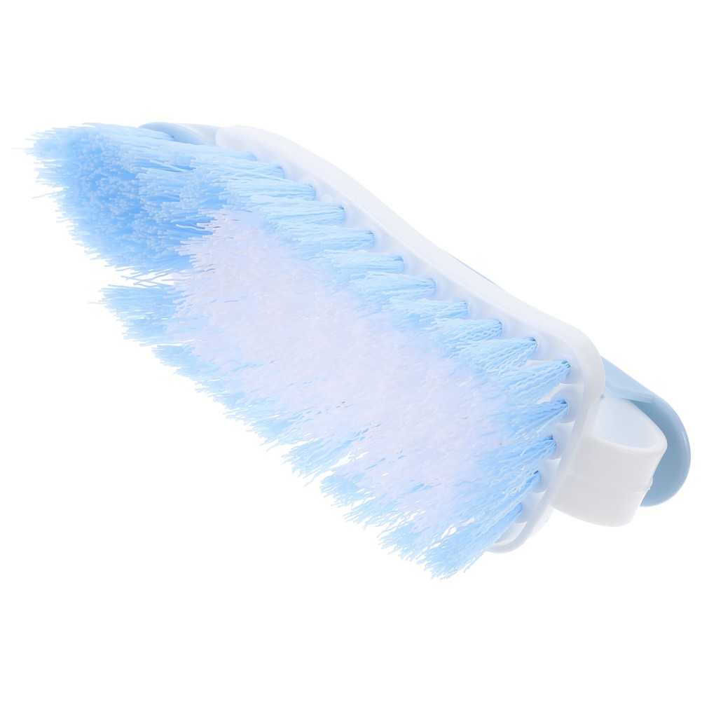 Sneaker Cleaning Brush with Firm Dense Bristles and Lightweight Curved Handle